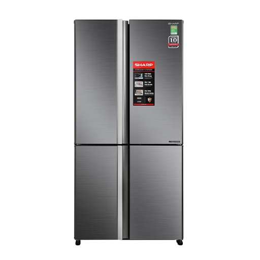 TỦ LẠNH SHARP SIDE BY SIDE 4 CỬA 639L INVERTER SJ-FX640V-SL