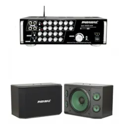 Bộ đôi loa ngang Paramax K2000 kết hợp amply Paramax SA999 Air Plus cho âm thanh mạnh mẽ, hát karaoke hay, phù hợp phòng khách và gia đình. Hỗ trợ trả góp 0%, thủ tục nhanh gọn tại Điện Máy Trả Góp, hàng chính hãng, bảo hành uy tín.