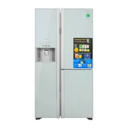 Tủ lạnh Hitachi 3 cửa Side By Side Inverter 584L FM800PGV2 thiết kế sang trọng, dung tích lớn phù hợp gia đình đông người. Công nghệ Inverter tiết kiệm điện, làm lạnh hiệu quả giúp thực phẩm tươi lâu. Mua tại Điện Máy Trả Góp Lê Triều hỗ trợ trả góp 0%, giao hàng tận nơi.