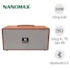 LOA NANOMAX XÁCH TAY 2 PASS ĐÔI - 260W GỖ BỌC DA MỀM