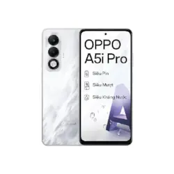 OPPO A5i Pro 8GB 128GB thiết kế trẻ trung, RAM lớn 8GB cho đa nhiệm mượt, bộ nhớ 128GB lưu trữ thoải mái, camera chụp ảnh sắc nét và pin bền bỉ. Phù hợp học sinh, sinh viên, người dùng đa nhiệm. Hỗ trợ trả góp 0%, giao hàng nhanh, bảo hành chính hãng, giá ưu đãi hấp dẫn.