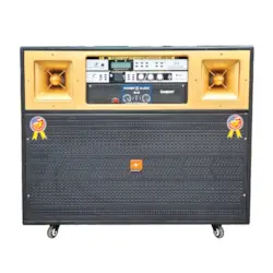 Loa kéo điện Thunder 4 tấc đôi 1000W JB32 cho âm thanh mạnh mẽ, bass đôi uy lực, phù hợp hát karaoke gia đình, sự kiện và giải trí ngoài trời. Kết nối Bluetooth tiện lợi, dễ di chuyển. Mua loa kéo chính hãng giá tốt, hỗ trợ trả góp 0%, giao hàng nhanh, bảo hành uy tín.
