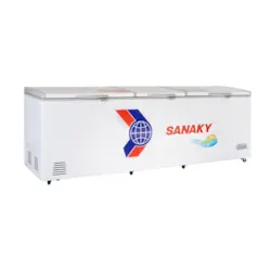 Tủ đông Sanaky Inverter 1300L VH-1399HY3 dung tích lớn, thiết kế 1 ngăn đông 3 nắp dỡ tiện lợi, làm lạnh nhanh và tiết kiệm điện hiệu quả. Mua trả góp 0% tại Điện Máy Lê Triều với thủ tục đơn giản, duyệt nhanh, giao hàng nhanh chóng. Phù hợp nhà hàng, quán ăn và kinh doanh thực phẩm.