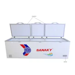 Tủ đông Sanaky Inverter 1100L VH-1199HY3 dung tích lớn, thiết kế 1 ngăn đông 3 nắp dỡ tiện lợi, làm lạnh nhanh và tiết kiệm điện hiệu quả. Mua trả góp 0% tại Điện Máy Lê Triều với thủ tục đơn giản, duyệt nhanh, giao hàng nhanh chóng. Phù hợp nhà hàng, quán ăn và kinh doanh thực phẩm.