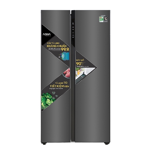 TỦ LẠNH AQUA 2 CỬA SIDE BY SIDE 570L S541XA(BL)