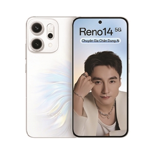 OPPO Reno14 5G 12GB/256GB thiết kế sang trọng, màn hình sắc nét, hiệu năng mạnh mẽ RAM 12GB, bộ nhớ 256GB lưu trữ thoải mái, kết nối 5G tốc độ cao và camera chụp ảnh ấn tượng. Hỗ trợ trả góp 0% lãi suất, giao hàng nhanh, bảo hành chính hãng, giá ưu đãi hấp dẫn.