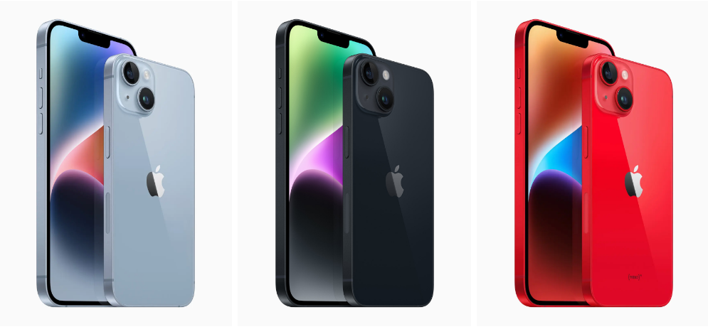 màu sắc iphone 14