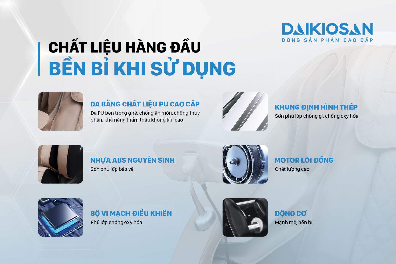 Ghế Massage Daikiosan 90W - Điện Máy Trả Góp Lê Triểu