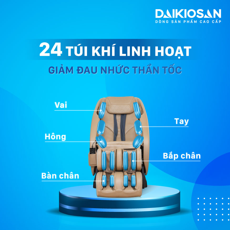 Ghế Massage Daikiosan 130W - Điện Máy Trả Góp Lê Triểu