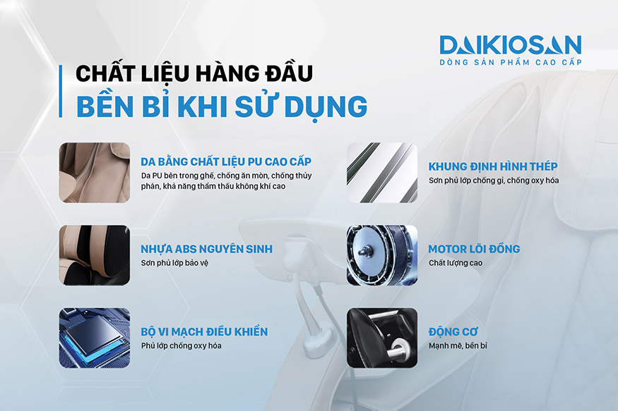 Ghế Massage Daikiosan 130W - Điện Máy Trả Góp Lê Triểu
