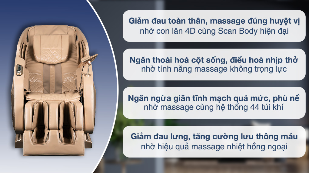 Ghế Massage Daikiosan 200W - Điện Máy Trả Góp Lê Triểu