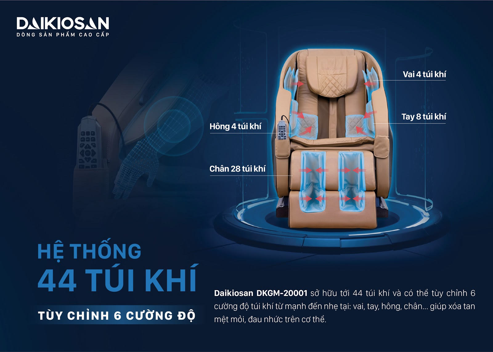 Ghế Massage Daikiosan DVGM-20001 - Điện Máy Trả Góp Lê Triểu