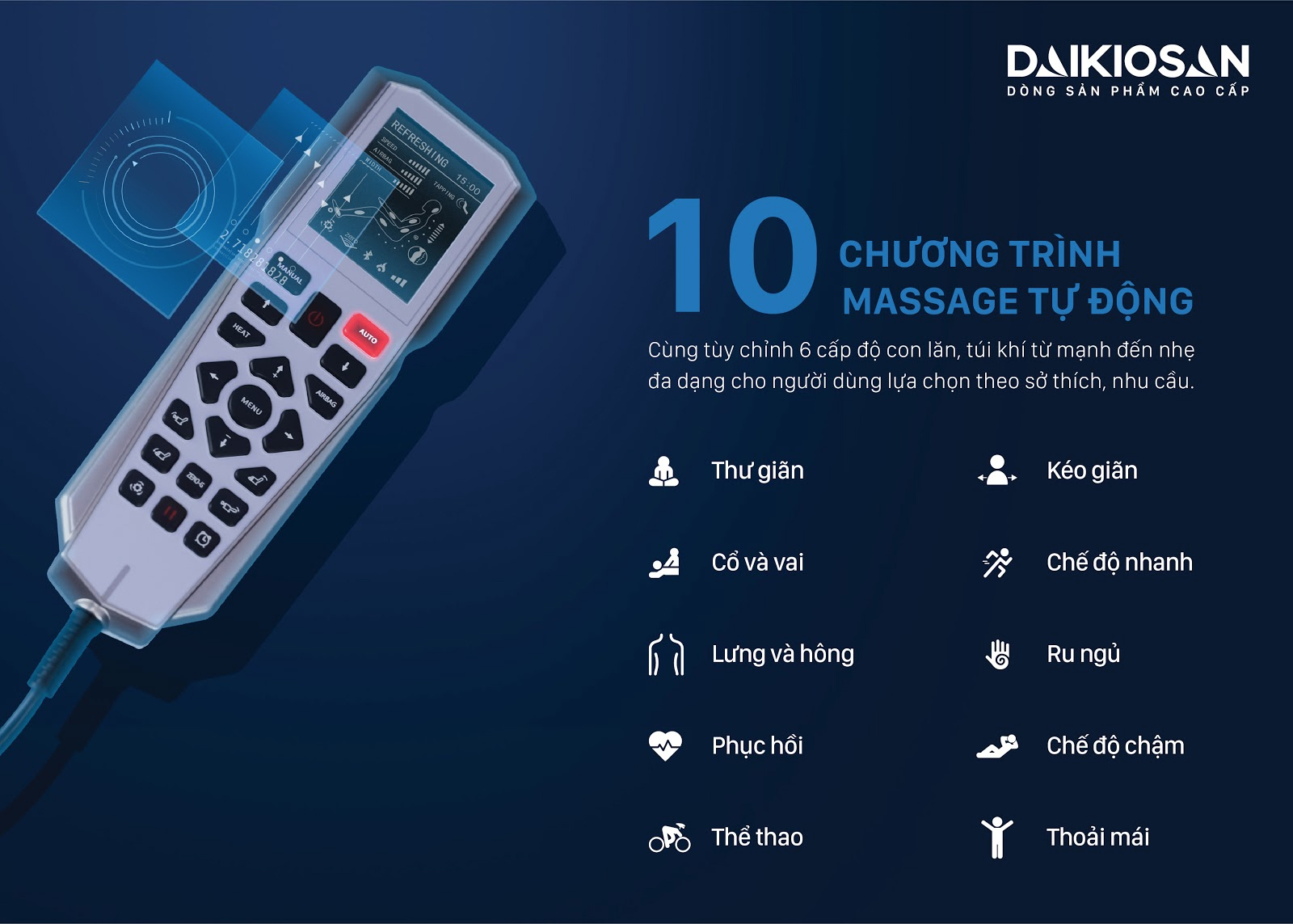 Ghế Massage Daikiosan DVGM-20001 - Điện Máy Trả Góp Lê Triểu