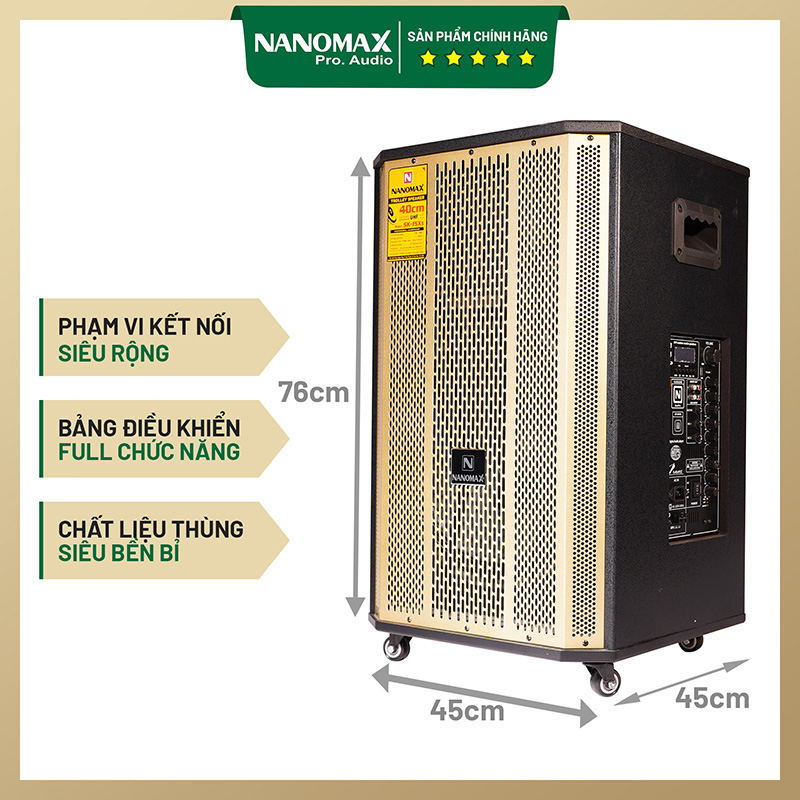 loa kéo nanomax 4 tấc - Điện Máy Trả Góp Lê Triều