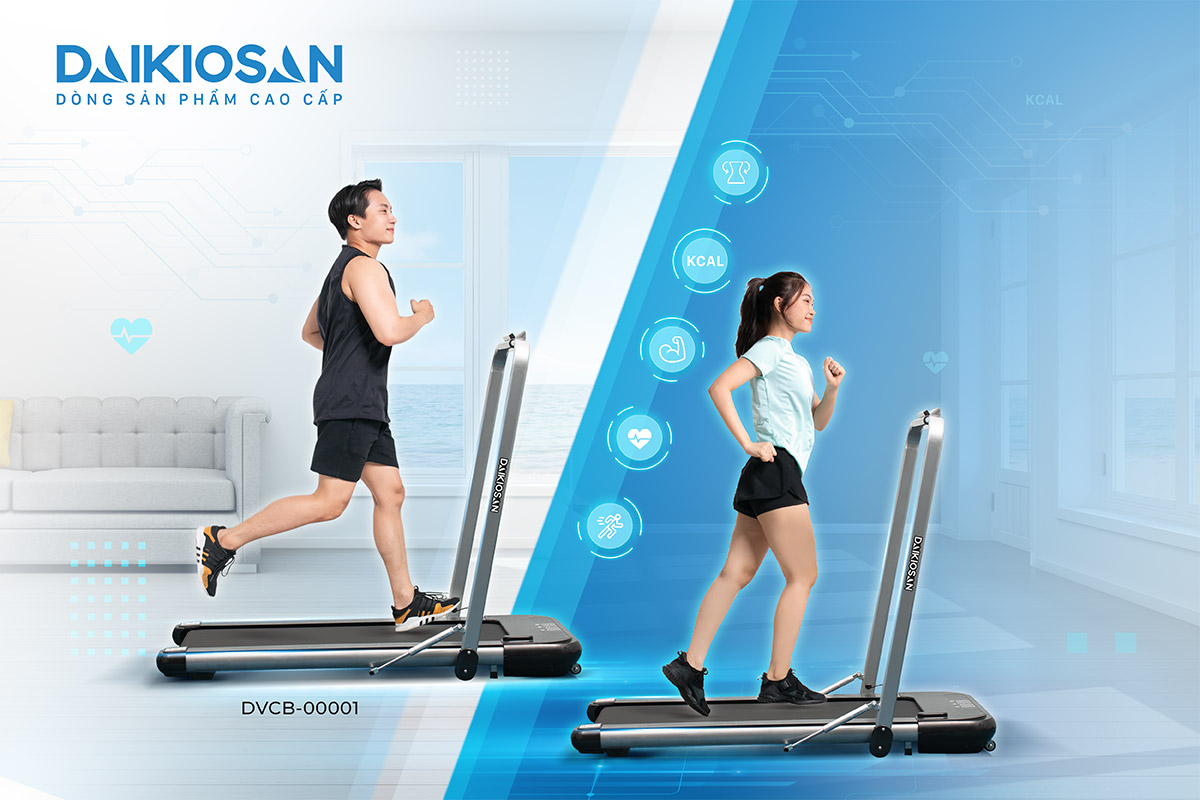 Máy chạy bộ Daikio DVCB00001 - Điện Máy Trả Góp Lê Triểu