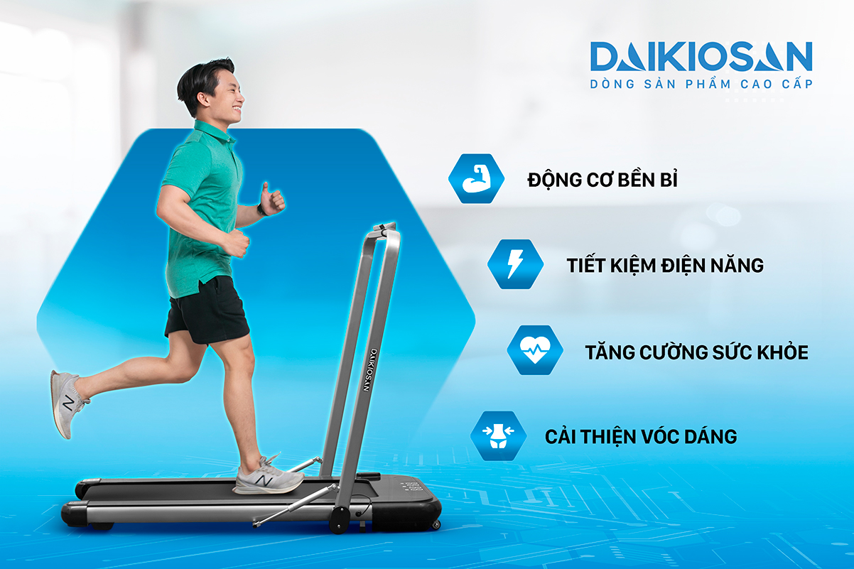 Máy chạy bộ Daikio DVCB00001 - Điện Máy Trả Góp Lê Triểu