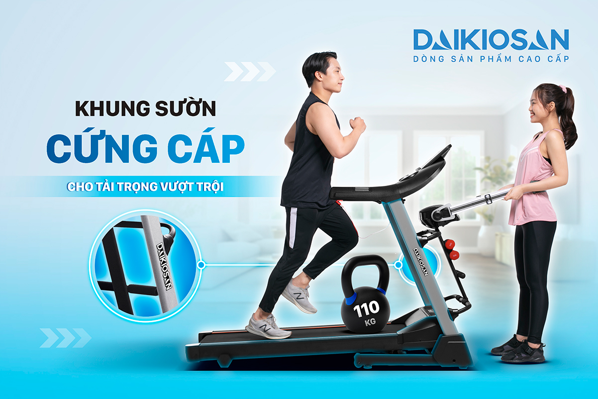 Máy chạy bộ Daikio DVCB00006 - Điện Máy Trả Góp Lê Triểu