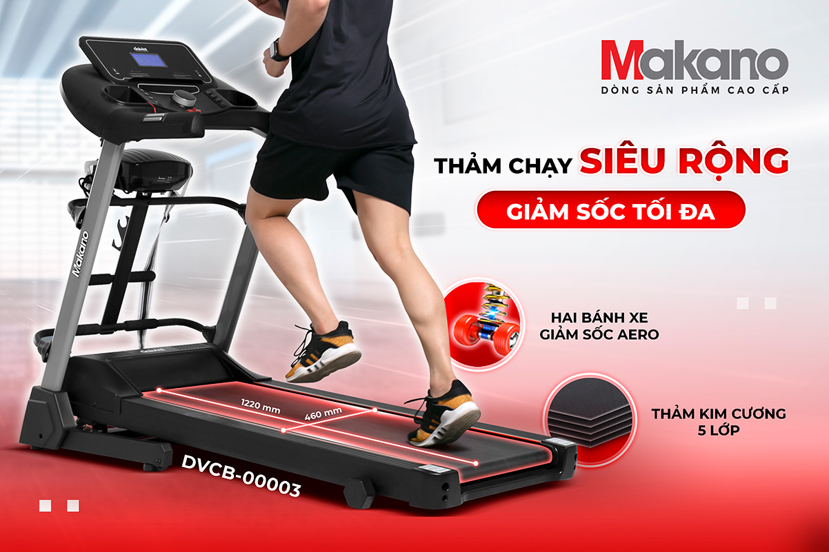 Máy chạy bộ Makano DVCB00003 - Điện Máy Trả Góp Lê Triểu