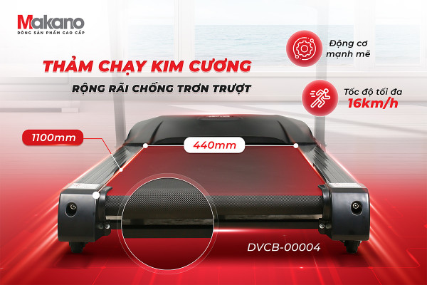 Máy chạy bộ Makano DVCB00005 - Điện Máy Trả Góp Lê Triểu