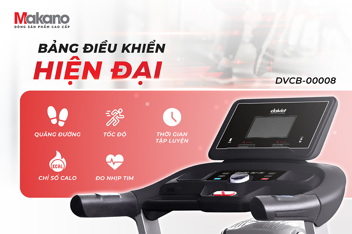 Máy chạy bộ Makano DVCB00008 - Điện Máy Trả Góp Lê Triểu