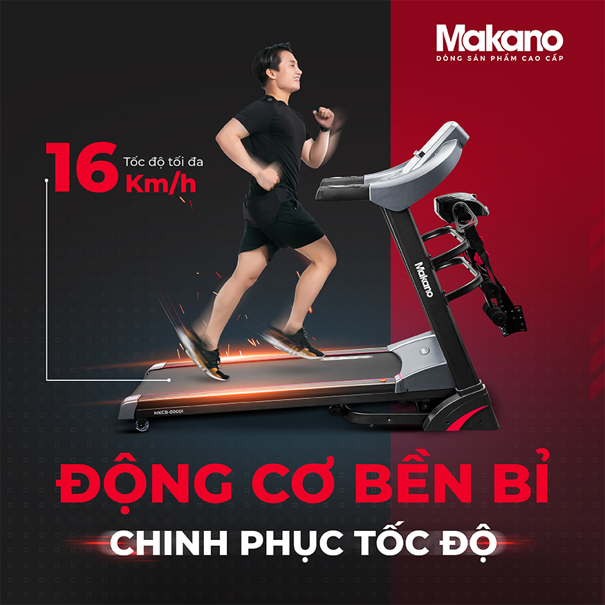 Máy chạy bộ Makano MKCB0001 - Điện Máy Trả Góp Lê Triểu