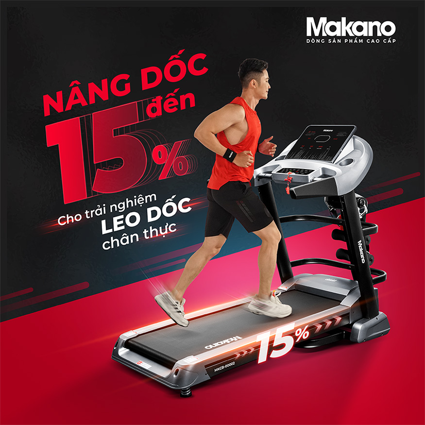 Máy chạy bộ Makano MKCB0001 - Điện Máy Trả Góp Lê Triểu