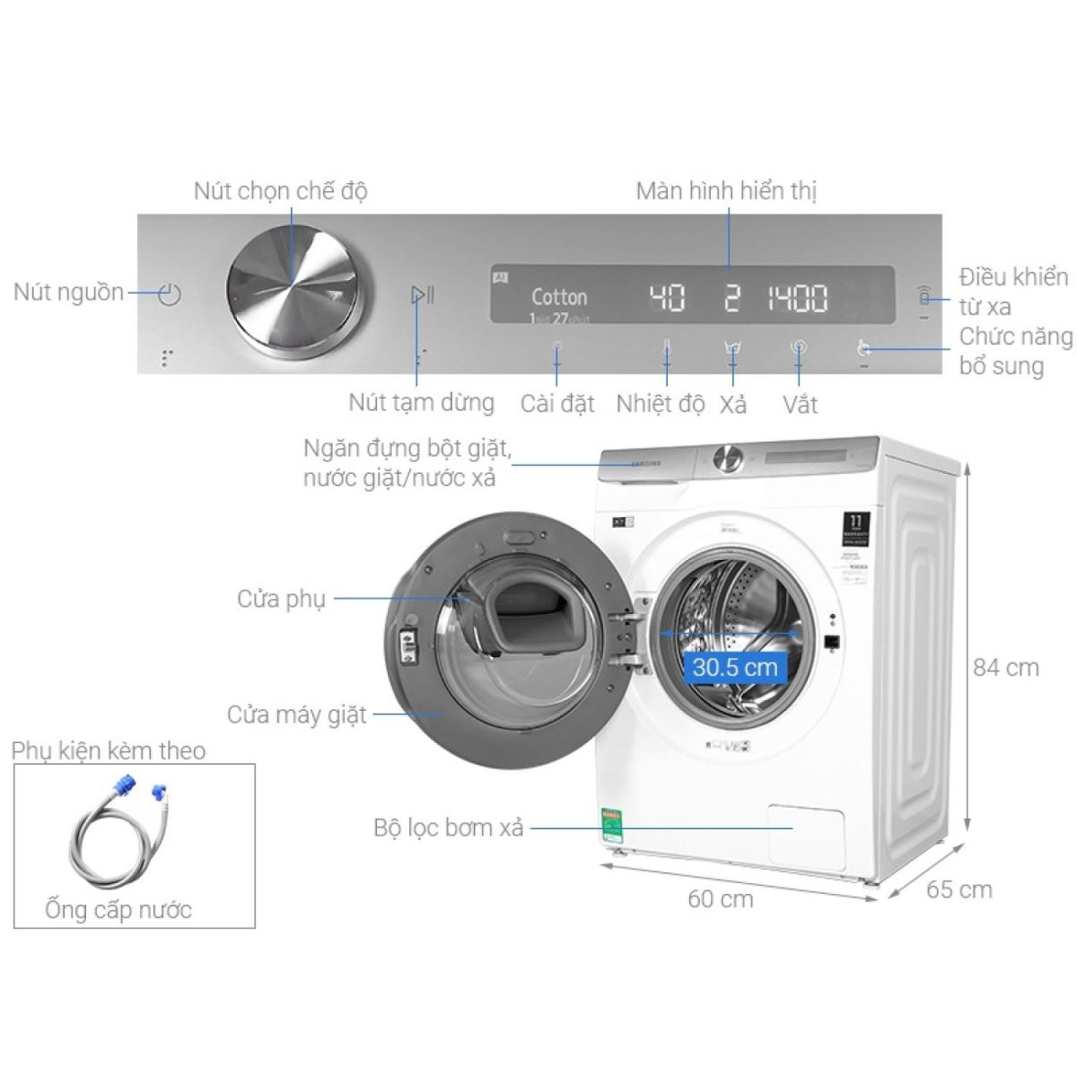 Máy giặt Samsung 9kg - Điện Máy Trả Góp Lê Triểu