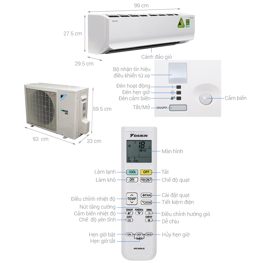Máy lạnh Daikin 2HP - Điện Máy Trả Góp Lê Triểu