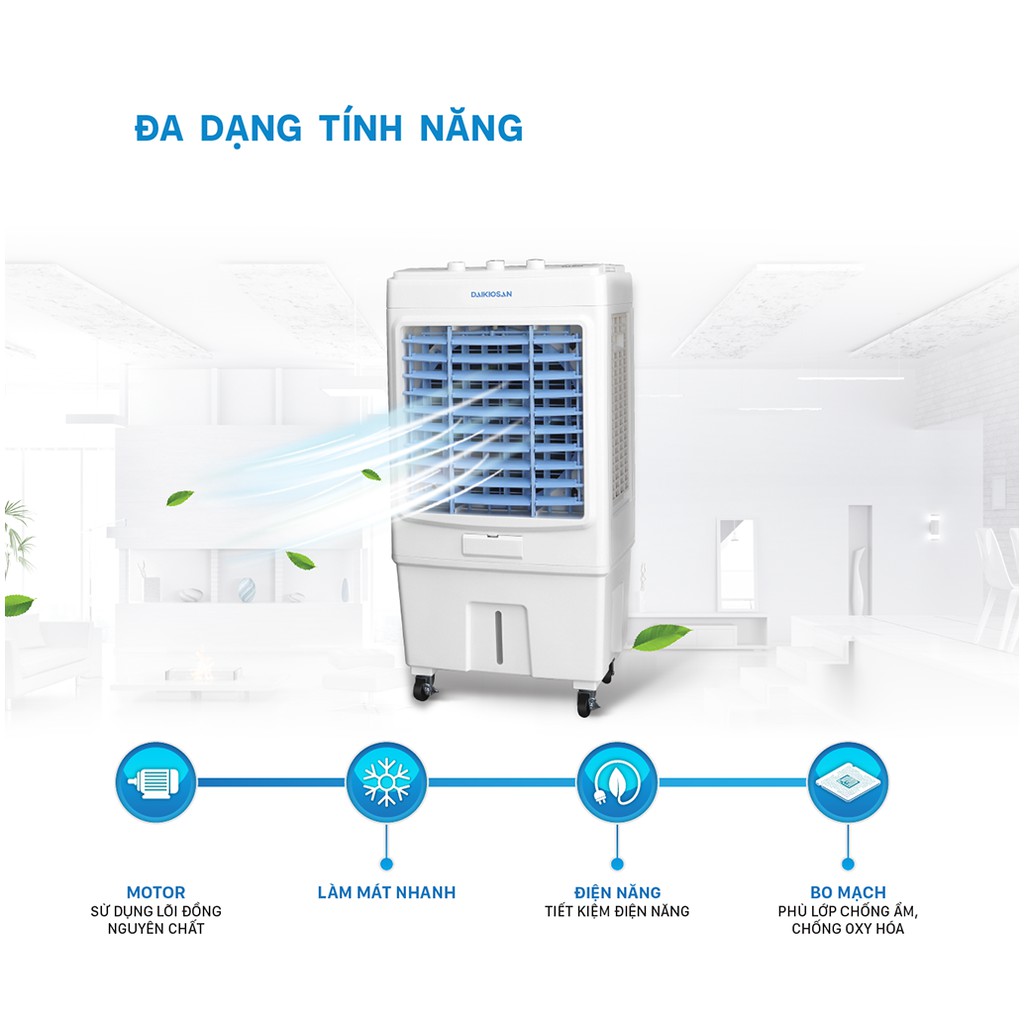 Quạt hơi nước Daikiosan 33L DKA04000C - Điện Máy Trả Góp Lê Triểu