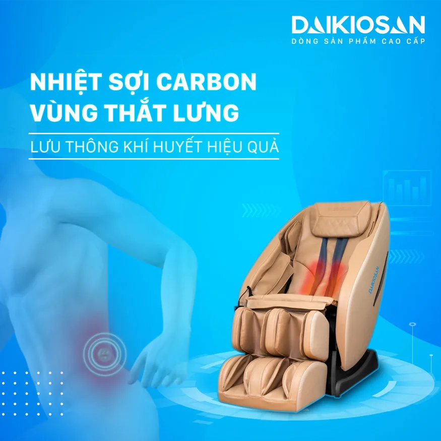 Ghế massage Daikiosan DKGM-10001 đem đến sự kết hợp ho&agrave;n hảo giữa trị liệu Đ&ocirc;ng Y v&agrave; c&ocirc;ng nghệ th&ocirc;ng minh AI 4.0, c&ugrave;ng với c&ocirc;ng nghệ massage 3D ti&ecirc;n tiến. Kết hợp độc đ&aacute;o n&agrave;y tạo n&ecirc;n những ph&uacute;t gi&acirc;y massage thư gi&atilde;n tuyệt vời cho người d&ugrave;ng.