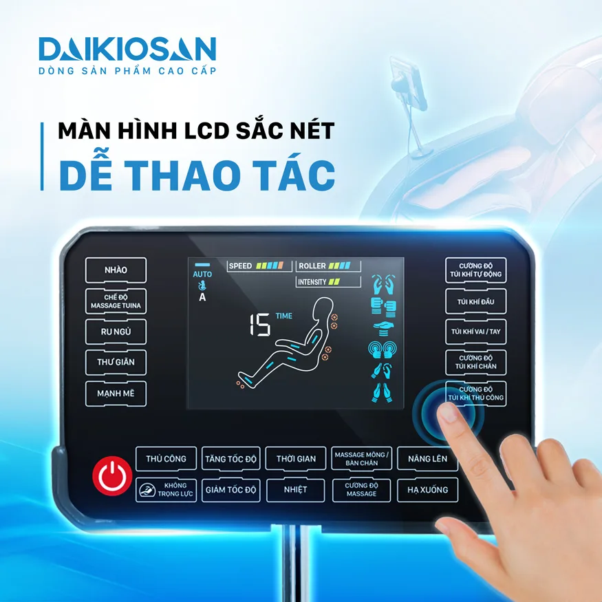 Ghế massage Daikiosan DVGM-0001D l&agrave; một sản phẩm đ&aacute;ng ch&uacute; &yacute;, với c&ocirc;ng nghệ massage cao cấp được t&iacute;ch hợp, nhưng lại c&oacute; mức gi&aacute; v&ocirc; c&ugrave;ng hợp l&yacute;. Sản phẩm n&agrave;y sử dụng c&ocirc;ng nghệ th&ocirc;ng minh AI ti&ecirc;n tiến, kết hợp với phương ph&aacute;p trị liệu Đ&ocirc;ng Y v&agrave; c&ocirc;ng nghệ massage 2D, mang đến cho bạn những lợi &iacute;ch tuyệt vời.