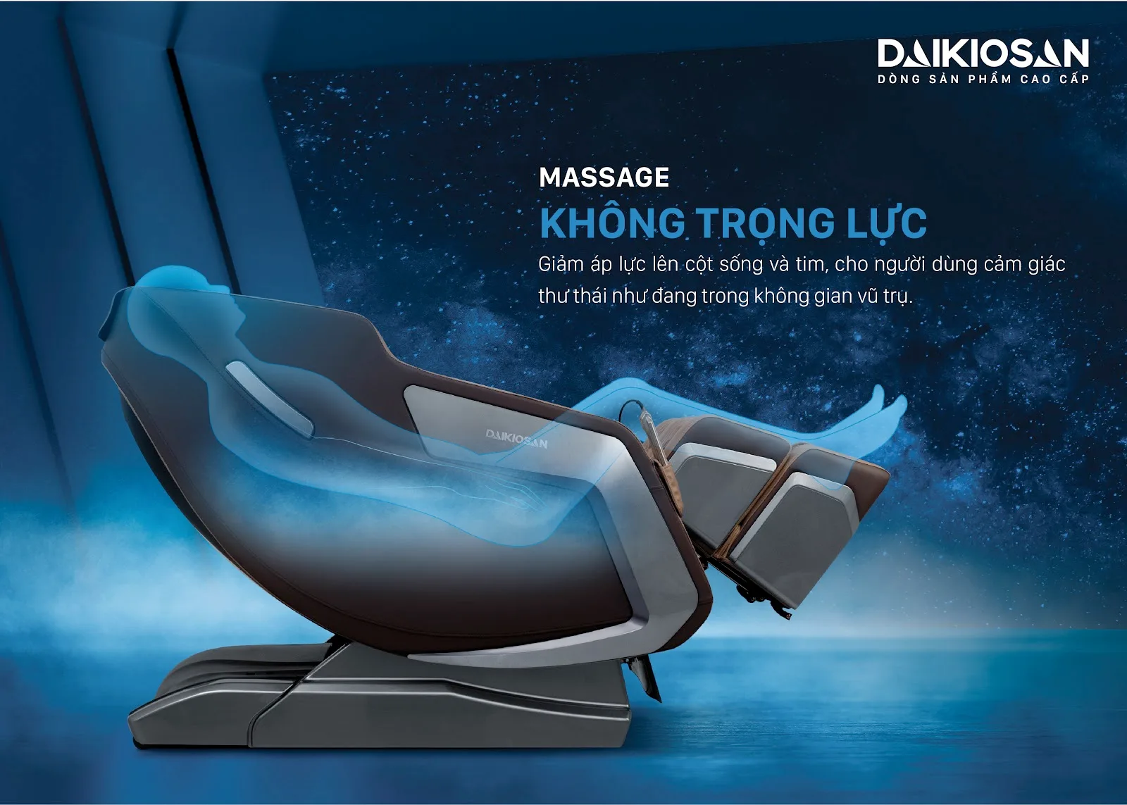 Ghế massage Daikiosan DVGM-20001 l&agrave; sự lựa chọn h&agrave;ng đầu cho sức khỏe, tổ hợp giữa trị liệu Đ&ocirc;ng Y truyền thống, c&ocirc;ng nghệ th&ocirc;ng minh AI 4.0 v&agrave; c&ocirc;ng nghệ massage 3D chuy&ecirc;n s&acirc;u. B&ecirc;n cạnh đ&oacute;, sản phẩm c&ograve;n khẳng định vị thế thương gia với việc sử dụng chất liệu da cao cấp đặc biệt được sử dụng trong c&aacute;c si&ecirc;u xe hạng sang, kết hợp với nhiều t&iacute;nh năng hiện đại.