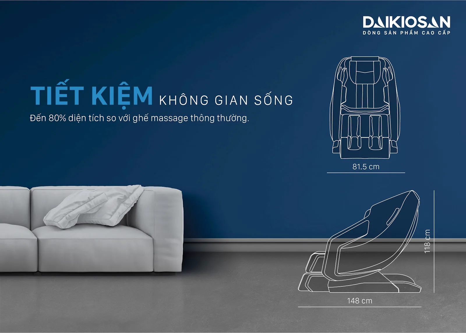 Ghế massage Daikiosan DVGM-20001 l&agrave; sự lựa chọn h&agrave;ng đầu cho sức khỏe, tổ hợp giữa trị liệu Đ&ocirc;ng Y truyền thống, c&ocirc;ng nghệ th&ocirc;ng minh AI 4.0 v&agrave; c&ocirc;ng nghệ massage 3D chuy&ecirc;n s&acirc;u. B&ecirc;n cạnh đ&oacute;, sản phẩm c&ograve;n khẳng định vị thế thương gia với việc sử dụng chất liệu da cao cấp đặc biệt được sử dụng trong c&aacute;c si&ecirc;u xe hạng sang, kết hợp với nhiều t&iacute;nh năng hiện đại.