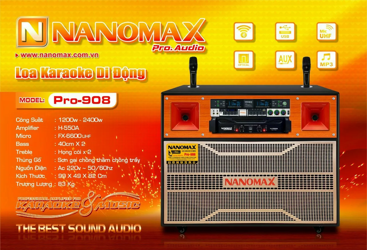 loa kéo nanomax 2200w - Điện Máy Trả Góp Lê Triều