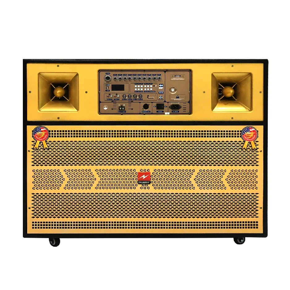 Loa k&eacute;o điện Thunder 4 tấc đ&ocirc;i 2800W JB24 l&agrave; một sản phẩm mạnh mẽ v&agrave; đa năng trong lĩnh vực &acirc;m thanh di động. Với c&ocirc;ng suất l&ecirc;n đến 2800W, loa k&eacute;o n&agrave;y mang đến khả năng ph&aacute;t ra &acirc;m thanh mạnh mẽ v&agrave; sống động, ph&ugrave; hợp cho c&aacute;c buổi tiệc, sự kiện v&agrave; c&aacute;c hoạt động giải tr&iacute; kh&aacute;c.