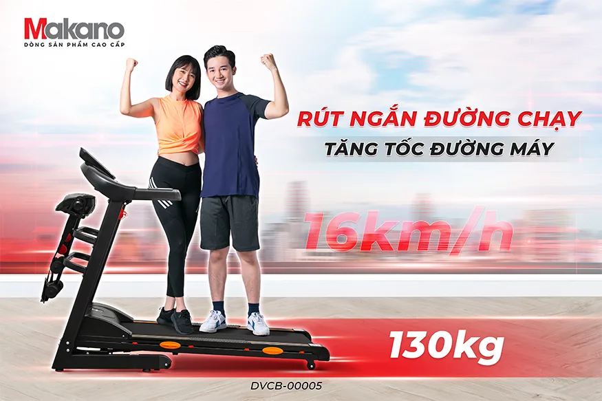M&aacute;y chạy bộ đa năng Makano DVCB-00005 l&agrave; một giải ph&aacute;p tuyệt vời để bạn v&agrave; gia đ&igrave;nh c&oacute; thể tạo được th&acirc;n h&igrave;nh thon gọn v&agrave; chăm s&oacute;c sức khỏe ngay tại nh&agrave;, m&agrave; kh&ocirc;ng cần phải đi đ&acirc;u xa. Với thiết kế chắc chắn v&agrave; đầy đủ t&iacute;nh năng th&ocirc;ng minh, đ&acirc;y l&agrave; một sự lựa chọn ho&agrave;n hảo cho mọi gia đ&igrave;nh.