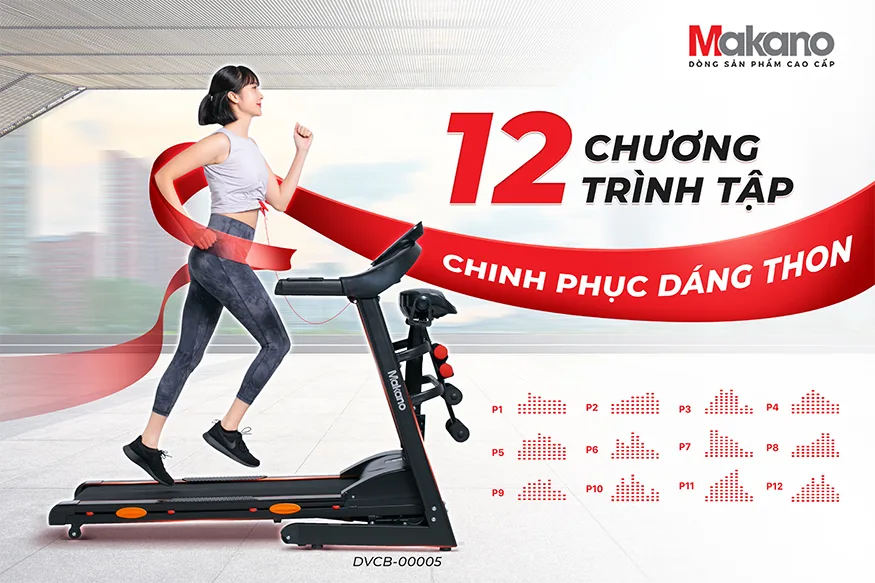 M&aacute;y chạy bộ đa năng Makano DVCB-00005 l&agrave; một giải ph&aacute;p tuyệt vời để bạn v&agrave; gia đ&igrave;nh c&oacute; thể tạo được th&acirc;n h&igrave;nh thon gọn v&agrave; chăm s&oacute;c sức khỏe ngay tại nh&agrave;, m&agrave; kh&ocirc;ng cần phải đi đ&acirc;u xa. Với thiết kế chắc chắn v&agrave; đầy đủ t&iacute;nh năng th&ocirc;ng minh, đ&acirc;y l&agrave; một sự lựa chọn ho&agrave;n hảo cho mọi gia đ&igrave;nh.