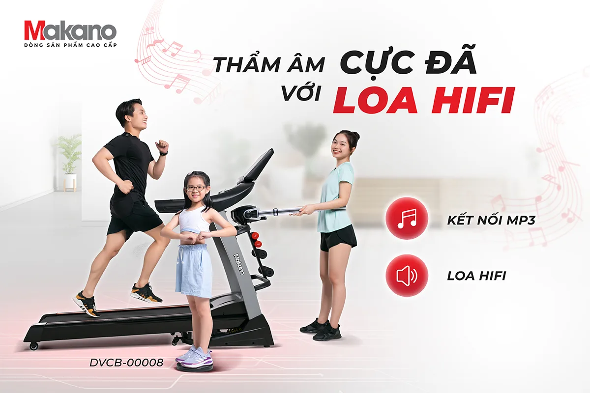 M&aacute;y chạy bộ đa năng Makano DVCB-00008 l&agrave; một sản phẩm c&ocirc;ng nghệ ti&ecirc;n tiến, gi&uacute;p bạn tập luyện tại nh&agrave; với hiệu quả tuyệt vời. Sản phẩm n&agrave;y mang đến cho bạn một sức khỏe dẻo dai v&agrave; gi&uacute;p bạn chăm s&oacute;c v&oacute;c d&aacute;ng một c&aacute;ch tự nhi&ecirc;n v&agrave; khỏe khoắn. Khi bạn tự tin về v&oacute;c d&aacute;ng của m&igrave;nh, bạn sẽ tỏa s&aacute;ng trong mọi hoạt động của cuộc sống.