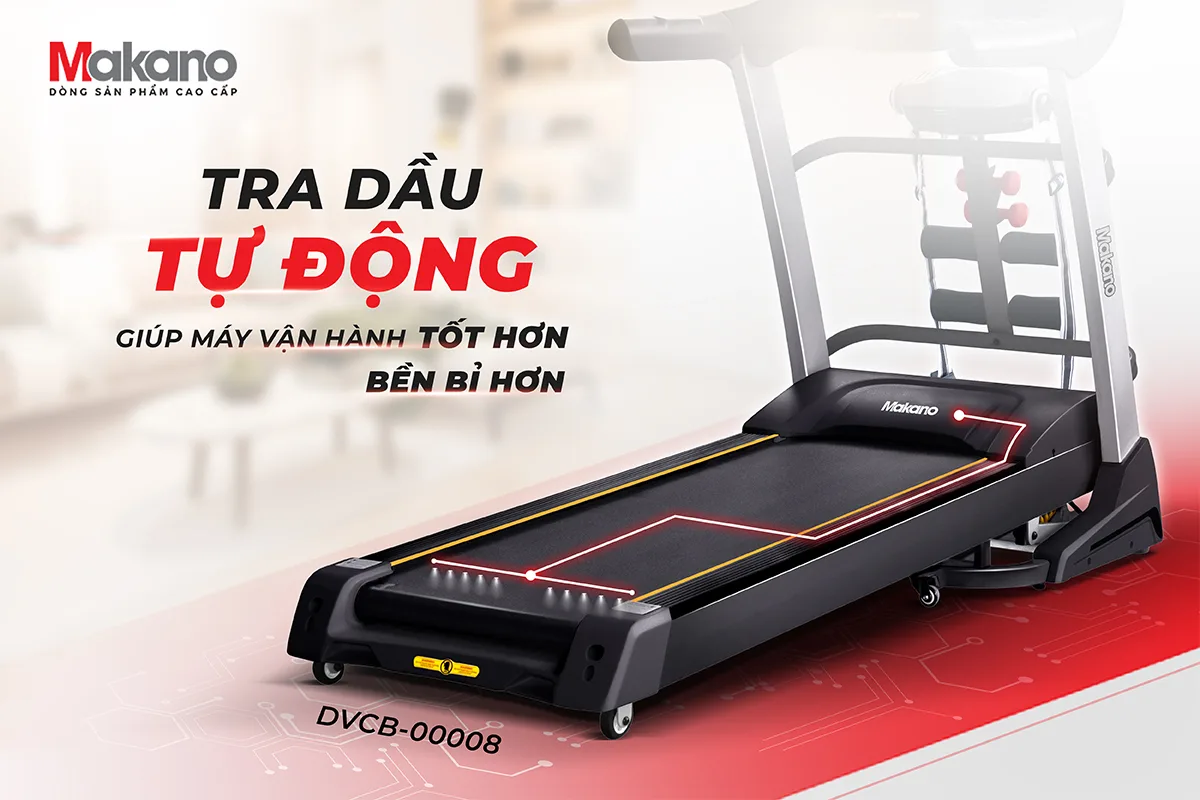 M&aacute;y chạy bộ đa năng Makano DVCB-00008 l&agrave; một sản phẩm c&ocirc;ng nghệ ti&ecirc;n tiến, gi&uacute;p bạn tập luyện tại nh&agrave; với hiệu quả tuyệt vời. Sản phẩm n&agrave;y mang đến cho bạn một sức khỏe dẻo dai v&agrave; gi&uacute;p bạn chăm s&oacute;c v&oacute;c d&aacute;ng một c&aacute;ch tự nhi&ecirc;n v&agrave; khỏe khoắn. Khi bạn tự tin về v&oacute;c d&aacute;ng của m&igrave;nh, bạn sẽ tỏa s&aacute;ng trong mọi hoạt động của cuộc sống.