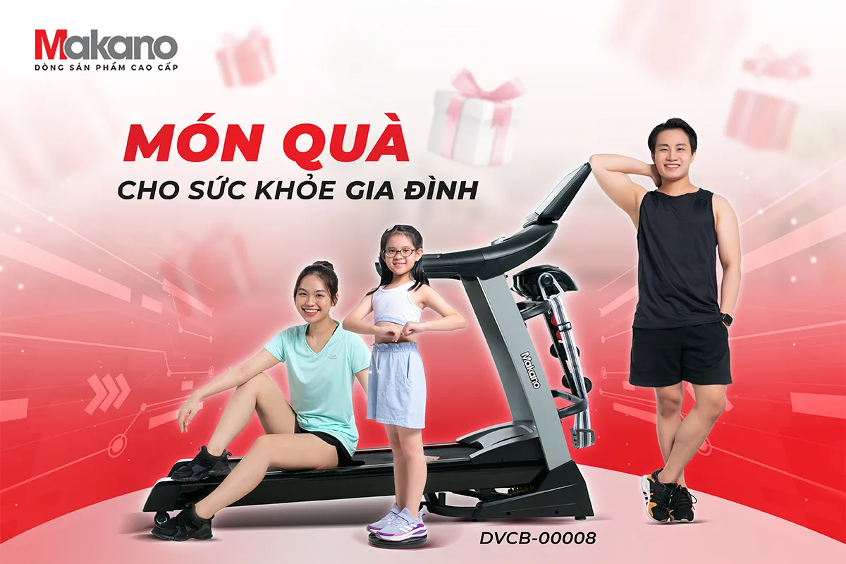 M&aacute;y chạy bộ đa năng Makano DVCB-00008 l&agrave; một sản phẩm c&ocirc;ng nghệ ti&ecirc;n tiến, gi&uacute;p bạn tập luyện tại nh&agrave; với hiệu quả tuyệt vời. Sản phẩm n&agrave;y mang đến cho bạn một sức khỏe dẻo dai v&agrave; gi&uacute;p bạn chăm s&oacute;c v&oacute;c d&aacute;ng một c&aacute;ch tự nhi&ecirc;n v&agrave; khỏe khoắn. Khi bạn tự tin về v&oacute;c d&aacute;ng của m&igrave;nh, bạn sẽ tỏa s&aacute;ng trong mọi hoạt động của cuộc sống.