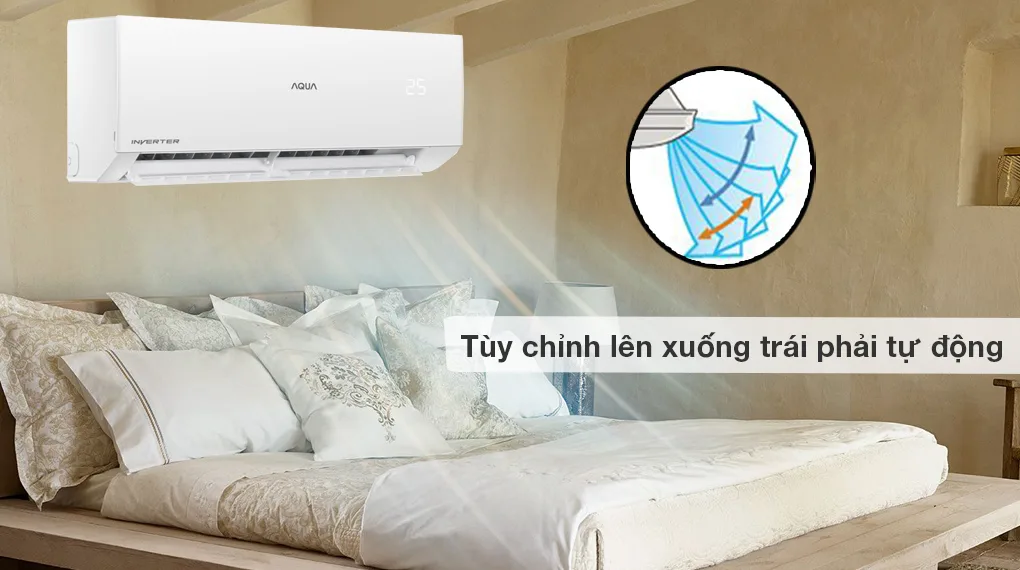 M&aacute;y lạnh Aqua Inverter 2 HP AQA-RV18QA với c&ocirc;ng suất mạnh mẽ 2 HP, kh&ocirc;ng chỉ đảm bảo hiệu quả l&agrave;m lạnh m&agrave; c&ograve;n c&oacute; khả năng h&uacute;t ẩm, gi&uacute;p căn ph&ograve;ng lu&ocirc;n duy tr&igrave; kh&ocirc; r&aacute;o v&agrave; giảm thiểu sự kh&oacute; chịu cho người d&ugrave;ng. Đặc biệt, mẫu m&aacute;y lạnh n&agrave;y được trang bị t&iacute;nh năng tự động l&agrave;m sạch, gi&uacute;p bảo vệ v&agrave; duy tr&igrave; độ bền của thiết bị, đồng thời tăng cường hiệu quả l&agrave;m lạnh.