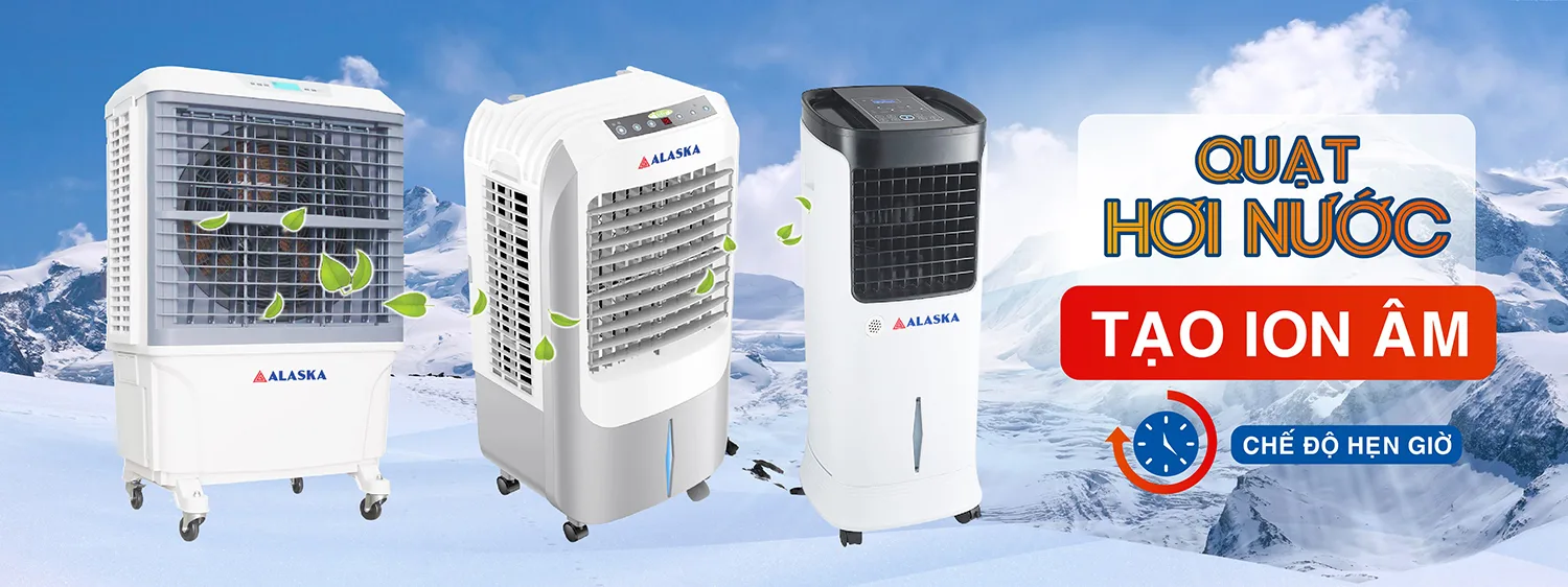 Quạt hơi nước Alaska 50 l&iacute;t A10000 l&agrave; một sản phẩm đ&aacute;ng ch&uacute; &yacute; trong danh mục của h&atilde;ng Alaska. Với dung t&iacute;ch nước l&ecirc;n đến 50 l&iacute;t, quạt n&agrave;y c&oacute; khả năng cung cấp kh&ocirc;ng kh&iacute; m&aacute;t mẻ v&agrave; ẩm ướt trong một thời gian k&eacute;o d&agrave;i.