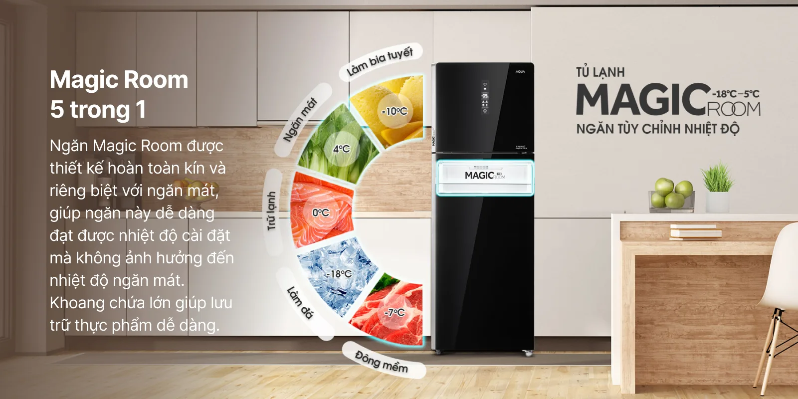 Tủ lạnh Aqua Inverter 312 l&iacute;t AQR-T359MA(GB) l&agrave; một lựa chọn l&yacute; tưởng cho gia đ&igrave;nh c&oacute; 3-4 th&agrave;nh vi&ecirc;n, đặc biệt l&agrave; những người y&ecirc;u th&iacute;ch mẫu tủ lạnh truyền thống với ngăn đ&aacute; ở ph&iacute;a tr&ecirc;n, nhưng vẫn muốn sở hữu một thiết kế sang trọng với bề mặt gương b&ecirc;n ngo&agrave;i. Điểm đặc biệt của chiếc tủ lạnh n&agrave;y l&agrave; khả năng tiết kiệm năng lượng cao v&agrave; hoạt động &ecirc;m &aacute;i, c&ugrave;ng với ngăn đ&ocirc;ng 5 chức năng tiện &iacute;ch bổ sung. Với những đặc điểm n&agrave;y, đ&acirc;y thực sự l&agrave; một trong những mẫu tủ lạnh đ&aacute;ng c&acirc;n nhắc cho nhu cầu sắp tới của bạn.