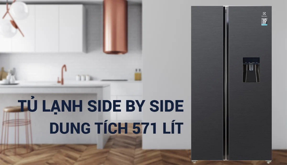 tủ lạnh electrolux ngăn đá trên 606l - Điện Máy Trả Góp Lê Triều
