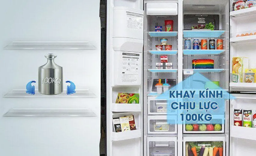 Tủ lạnh Hitachi Inverter 595 l&iacute;t R-S800PGV0 GBK c&oacute; thiết kế side by side 2 c&aacute;nh đẳng cấp với mặt k&iacute;nh nguy&ecirc;n khối v&agrave; thiết kế thanh lịch, tạo n&ecirc;n sự thu h&uacute;t v&agrave; đẳng cấp cho kh&ocirc;ng gian nh&agrave;. Thiết kế n&agrave;y khơi nguồn cảm hứng v&agrave; mang lại cuộc sống h&agrave;ng ng&agrave;y th&ecirc;m phần th&uacute; vị trong kh&ocirc;ng gian y&ecirc;u th&iacute;ch của bạn (mua tủ lạnh trả g&oacute;p kh&ocirc;ng qua ng&acirc;n h&agrave;ng).