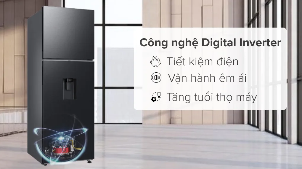 tủ lạnh samsung ngăn đá trên 406l - Điện Máy Trả Góp Lê Triều