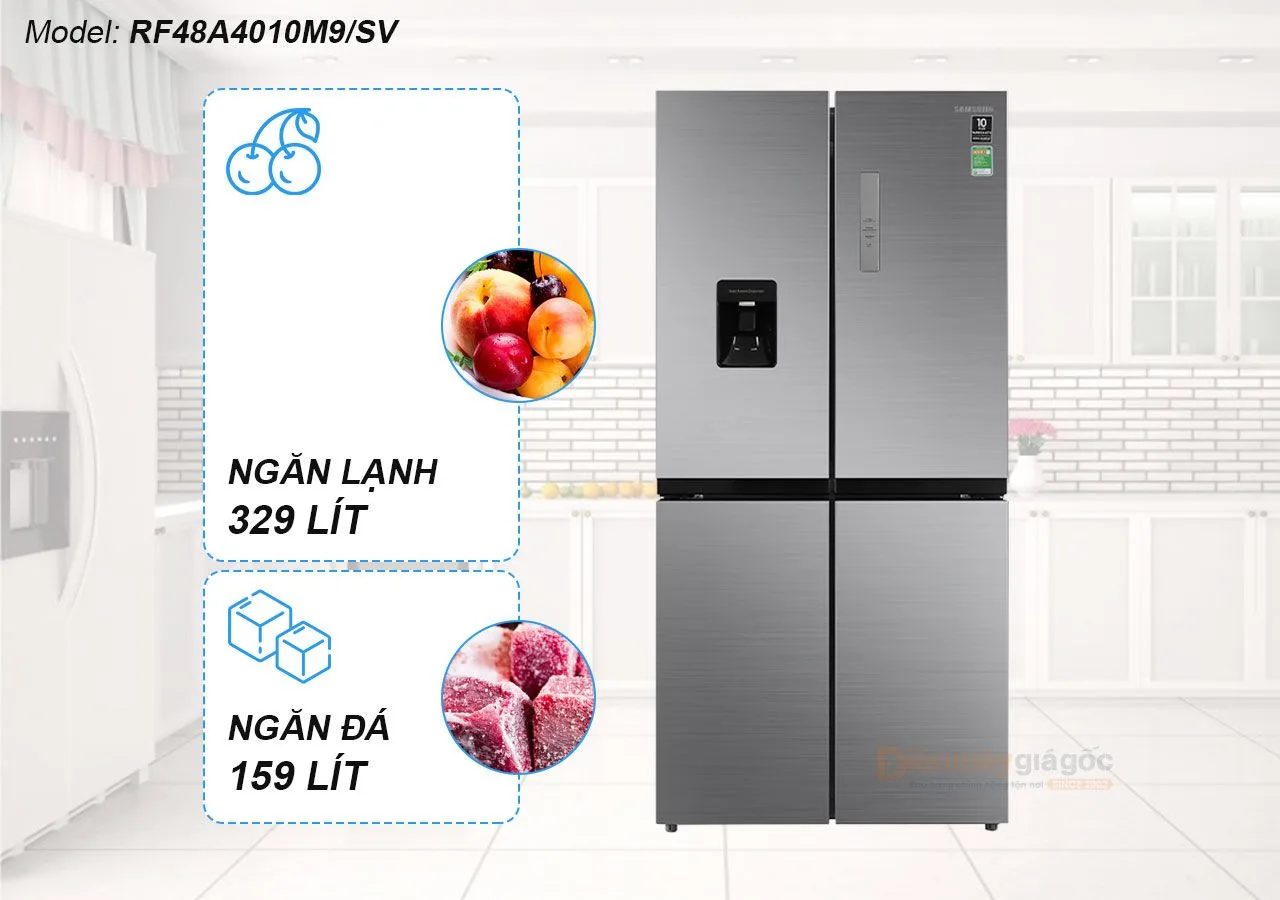 tủ lạnh samsung ngăn đá trên 345l - Điện Máy Trả Góp Lê Triều