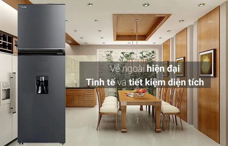 Tủ lạnh Toshiba Inverter 249 l&iacute;t GR-RT325WE-PMV(06)-MG kh&ocirc;ng chỉ c&oacute; thiết kế hiện đại v&agrave; ngăn lấy nước thuận tiện, m&agrave; c&ograve;n t&iacute;ch hợp nhiều c&ocirc;ng nghệ ti&ecirc;n tiến v&agrave; dung t&iacute;ch sử dụng lớn. Đ&acirc;y sẽ l&agrave; sự lựa chọn ho&agrave;n hảo cho gia đ&igrave;nh c&oacute; 2-3 th&agrave;nh vi&ecirc;n, đảm bảo tiện nghi v&agrave; hiệu quả trong việc bảo quản thực phẩm.