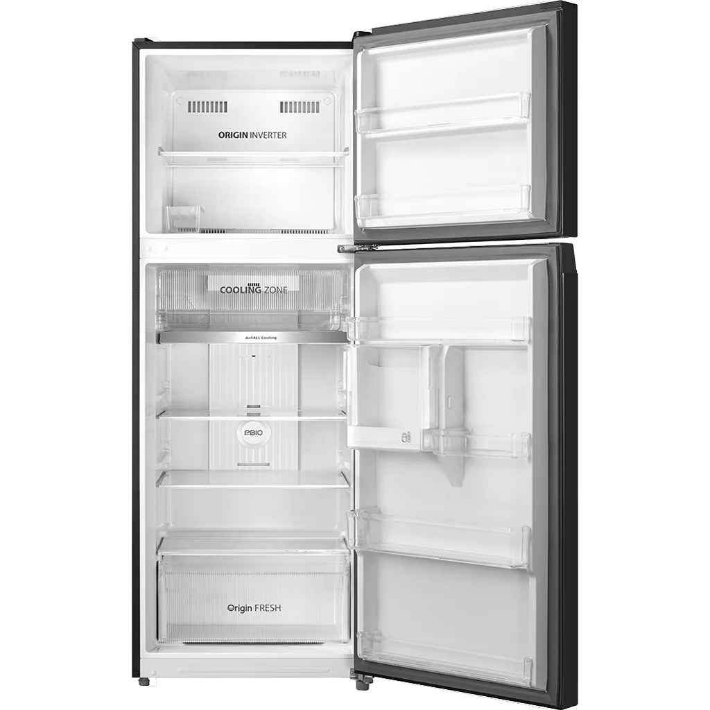 Tủ lạnh Toshiba Inverter 338 l&iacute;t GR-RT468WE-PMV(58)-MM vượt trội với ngăn bảo quản Origin Fresh, gi&uacute;p duy tr&igrave; độ tươi của rau củ trong thời gian d&agrave;i. Khả năng n&agrave;y đ&aacute;ng kể gi&uacute;p bảo quản thực phẩm tươi ngon hơn v&agrave; k&eacute;o d&agrave;i thời gian sử dụng của ch&uacute;ng. B&ecirc;n cạnh đ&oacute;, tủ lạnh n&agrave;y c&ograve;n vận h&agrave;nh &ecirc;m &aacute;i, gi&uacute;p giảm tiếng ồn v&agrave; kh&ocirc;ng g&acirc;y phiền h&agrave; trong gia đ&igrave;nh.