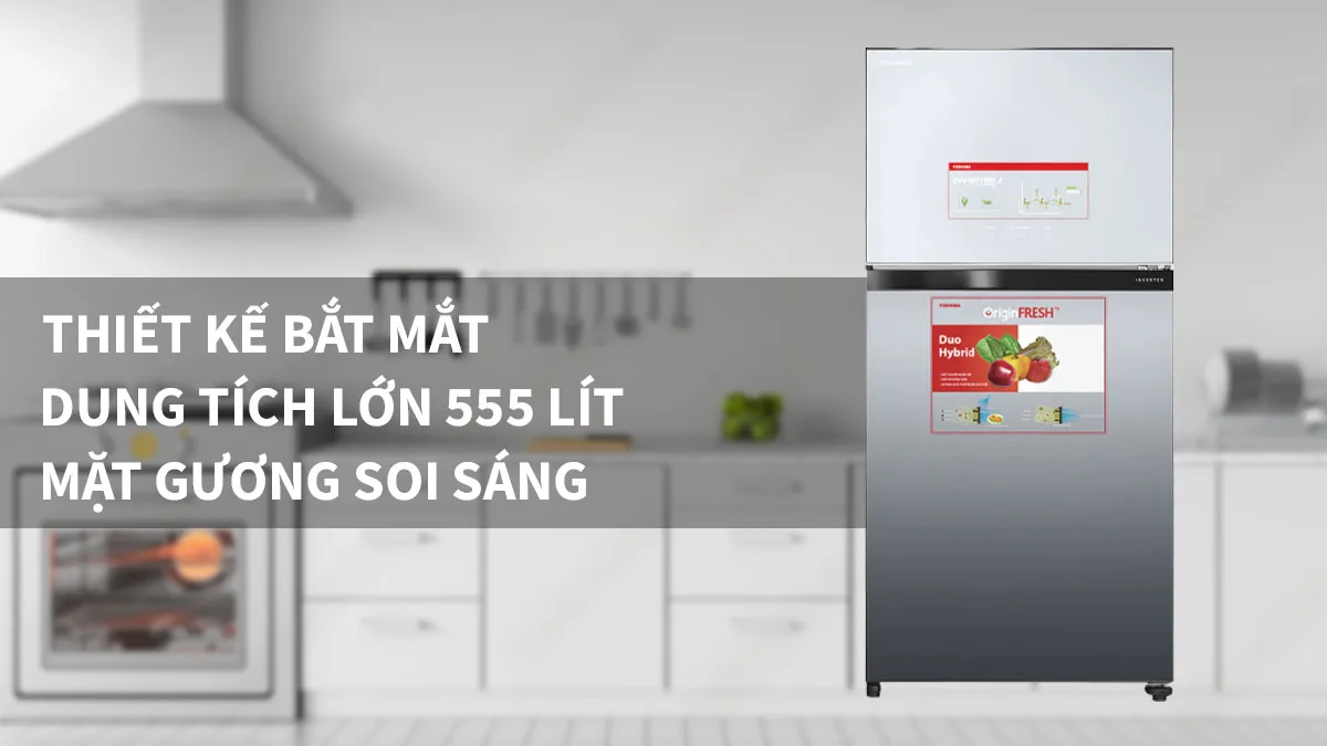 Tủ lạnh Toshiba Inverter 555 lít - Điện Máy Trả Góp Lê Triểu